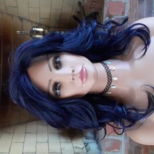 Beautiful Black and Blue Lace Front Wig